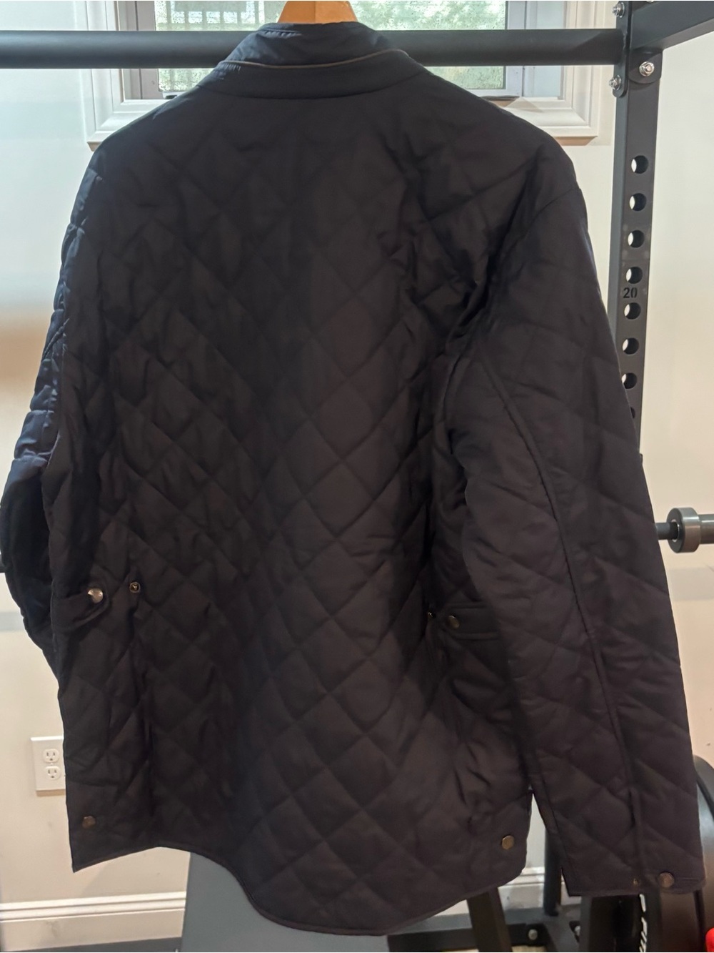 Peter Millar Suffolk Quilted Travel Coat – Men’s Large L – Navy Blue MINT!!! - Picture 9 of 13